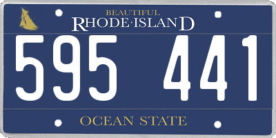RI license plate 595441