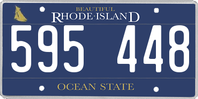 RI license plate 595448