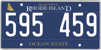 RI license plate 595459