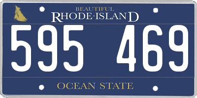 RI license plate 595469