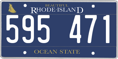 RI license plate 595471