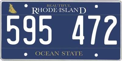 RI license plate 595472