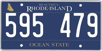 RI license plate 595479