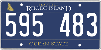 RI license plate 595483