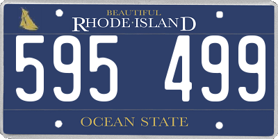RI license plate 595499