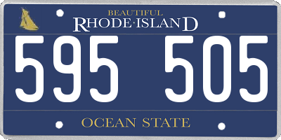 RI license plate 595505
