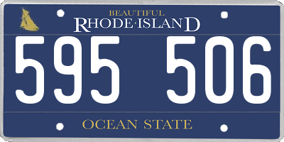 RI license plate 595506