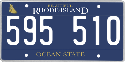 RI license plate 595510