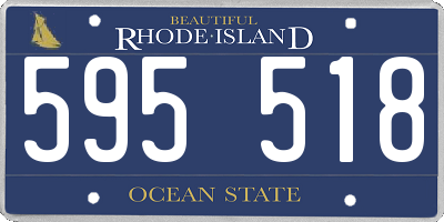 RI license plate 595518
