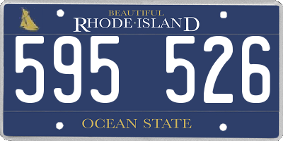 RI license plate 595526