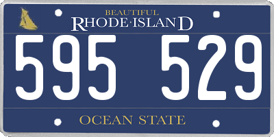 RI license plate 595529