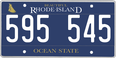 RI license plate 595545
