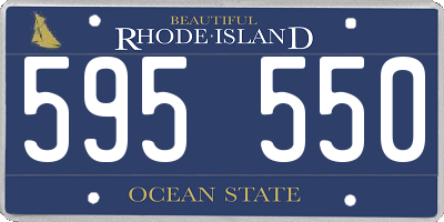 RI license plate 595550