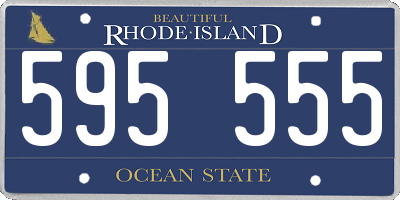 RI license plate 595555