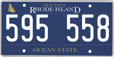 RI license plate 595558