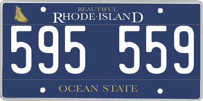 RI license plate 595559