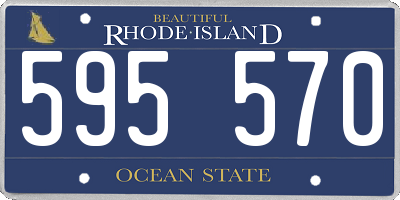 RI license plate 595570