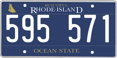 RI license plate 595571