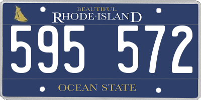 RI license plate 595572