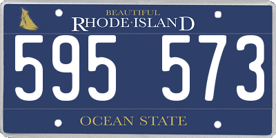 RI license plate 595573