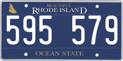 RI license plate 595579