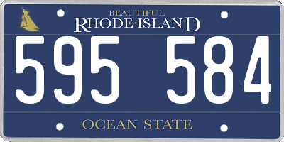RI license plate 595584