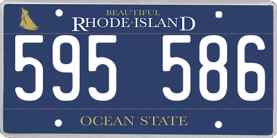RI license plate 595586