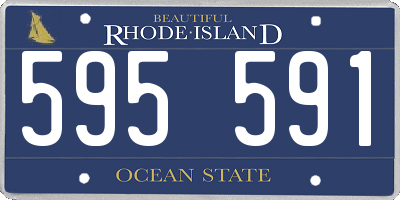 RI license plate 595591