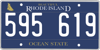 RI license plate 595619
