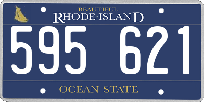 RI license plate 595621
