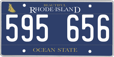 RI license plate 595656