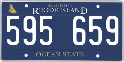 RI license plate 595659