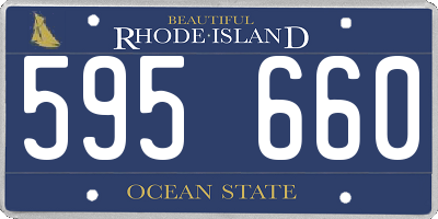 RI license plate 595660