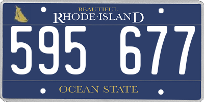 RI license plate 595677