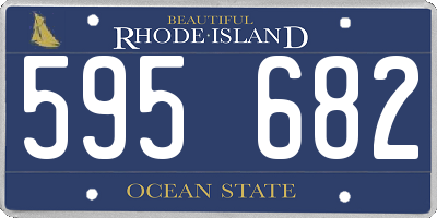 RI license plate 595682