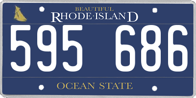 RI license plate 595686