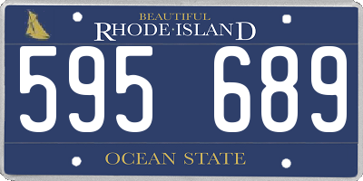 RI license plate 595689