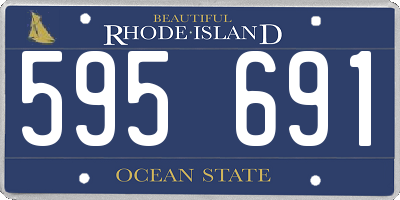 RI license plate 595691