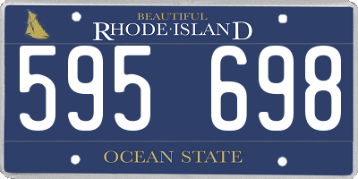 RI license plate 595698