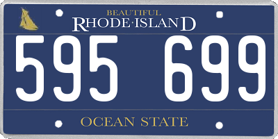 RI license plate 595699
