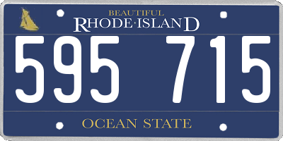 RI license plate 595715