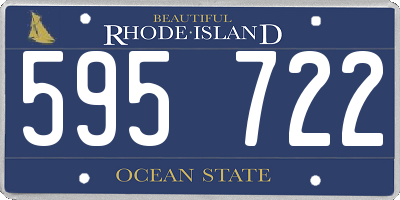RI license plate 595722