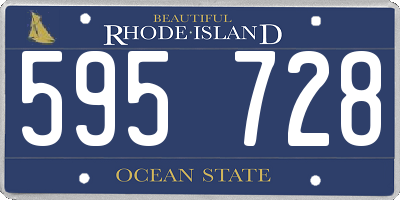 RI license plate 595728
