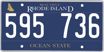 RI license plate 595736