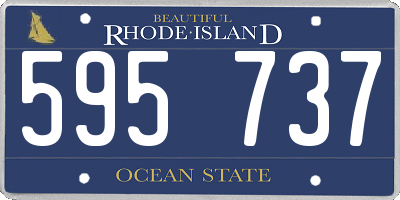 RI license plate 595737