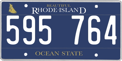 RI license plate 595764