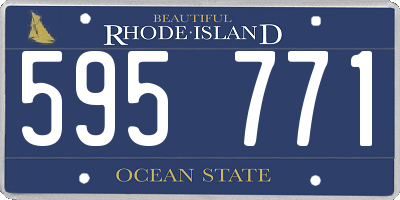 RI license plate 595771