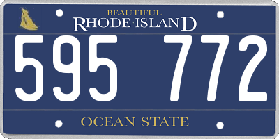 RI license plate 595772