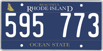 RI license plate 595773