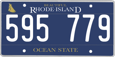 RI license plate 595779